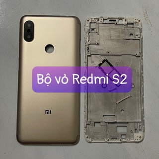 bộ xương vỏ xiaomi Redmi S2 ,kèm khay sim,phím,kính camera
