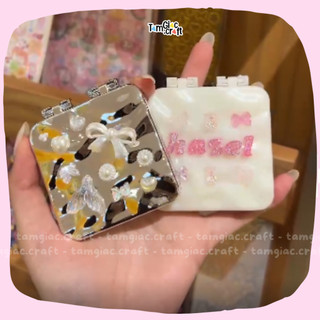 Gương đính charm/ gương gập/ gương bỏ túi/ custom/ quà tặng tự làm