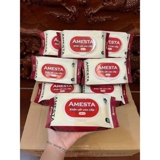 Khăn ướt cao cấp Amesta 120 tờ không mùi an toàn tiện dụng