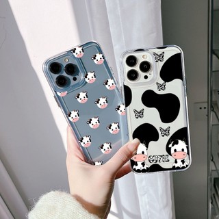 Ốp lưng Iphone X/11/13 Pro Max/14 Pro max/15 Pro Max/...dẻo trong Space in hình bò hồng