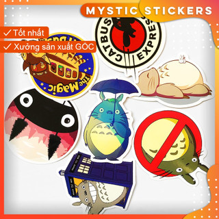 [Totoro] 50  Sticker chống nước/ trang trí,dán xe laptop mũ bảo hiểm vali...