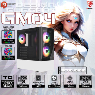 Vỏ Case MAGIC GM04 GLASS (SẴN 3 FAN LED)
