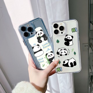 Ốp lưng Iphone X/11/13 Pro Max/14 Pro max/15 Pro Max/...dẻo trong Space in hình gấu trúc