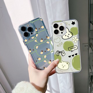 Ốp lưng Iphone X/11/13 Pro Max/14 Pro max/15 Pro Max/...dẻo trong Space in hình gấu xanh