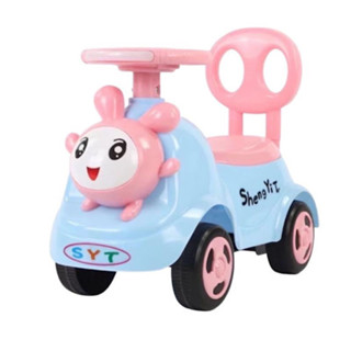 Xe Lắc Bơi chòi chân Hình Minion cho bé có nhạc + còi + thùng đồ + tựa lưng (Xe chòi chân cho bé) mom heo