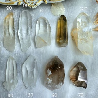 Đá lemurian quartz các loại clear citrine smoky