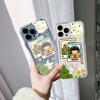 Ốp lưng Iphone X/11/13 Pro Max/14 Pro max/15 Pro Max/...dẻo trong Space in hình happy