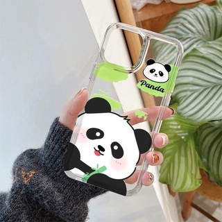 Ốp lưng Iphone X/11/13 Pro Max/14 Pro max/15 Pro Max/...dẻo trong Space in hình Panda