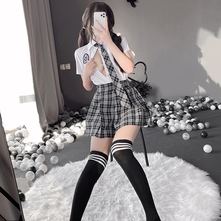 Cosplay nữ sinh trung học Nhật Bản gợi cảm - váy ngủ sexy hóa trang học sinh Lolita JK | BigBuy360 - bigbuy360.vn