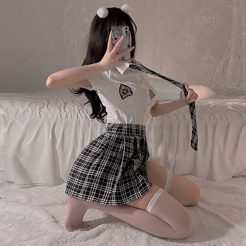 Cosplay nữ sinh trung học Nhật Bản gợi cảm - váy ngủ sexy hóa trang học sinh Lolita JK | BigBuy360 - bigbuy360.vn