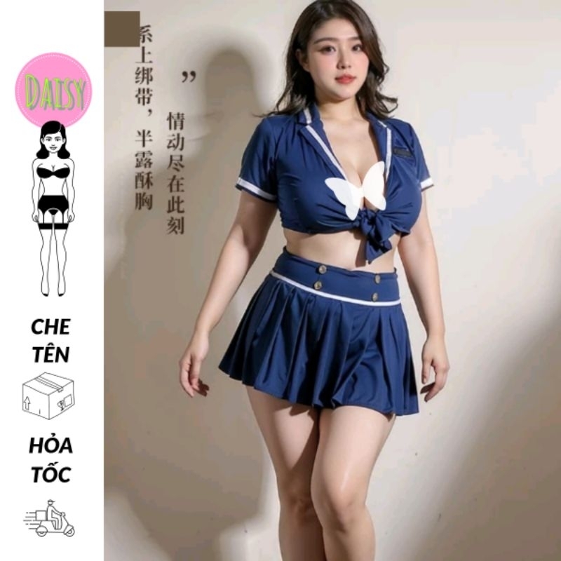 [CÓ BIGSIZE 40-80KG] Cosplay nữ cảnh sát Hongkong gợi cảm - váy ngủ hóa trang nàng công an sexy | BigBuy360 - bigbuy360.vn