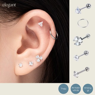 Set khuyên tai đá lấp lánh 01 Elegant (Giá 1 chiếc)