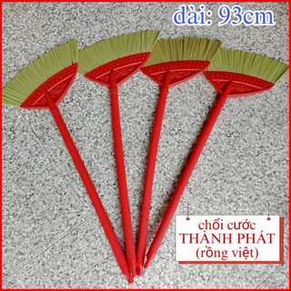 Chổi quét nhà cao cấp lông cước mềm hiệu THÀNH PHÁT dài 95cm, Chổi cán nhựa cao cấp