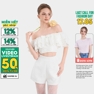 Quần Short MARC FASHION Linen Túi Xéo Nhấn Li Trước - CBST015424