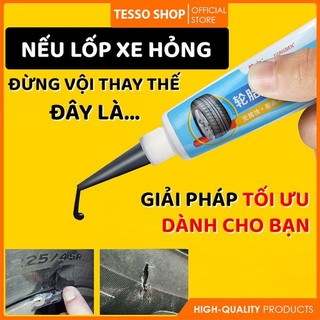 Keo dán vá lốp ô tô, xe máy bền chắc như mới, keo sửa chữa vết nứt lốp chuyên dụng độ đàn hồi cao, chịu nhiệt tuýp 30ml