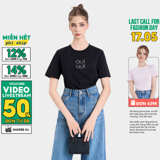 Áo Thun Nữ MARC FASHION In Chữ Oui Oui - CBLH090823