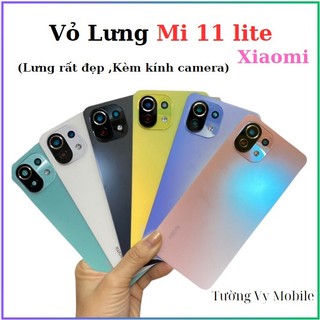 Lưng Mi 11 Lite Xiaomi Lưng + Kính Camera