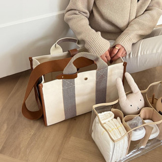 Mira - Túi xách Hàn Quốc cho mẹ bỉm [TẶNG LÓT CHIA NGĂN] form cứng cáp, vải cao cấp.
