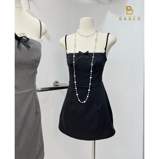Váy 2s ren nơ body chuẩn Tag bageo