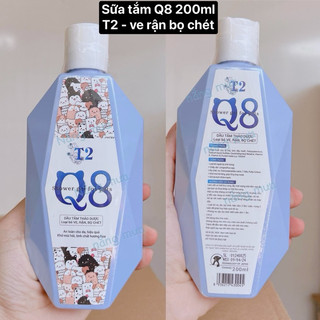  Sữa tắm thảo dược cao cấp nước hoa cho chó Q8 T1 T2 T3 T4 200 ml diệt ve khử mùi chống ngứa cho thú cưng 