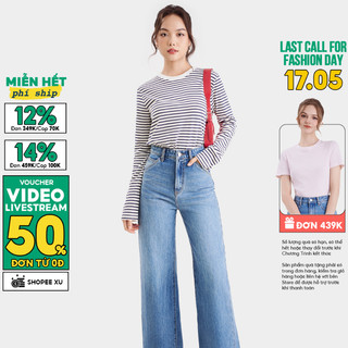 Áo Thun Nữ MARC FASHION Sọc Tay Dài - CBVH040524