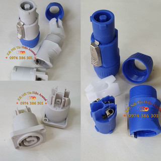 Jack đèn sân khấu chính hãng nhập khẩu - Jack beam Powercon 3 chân. jack rắc nguồn điện vào âm thanh hãng LS, SEETRONIC.