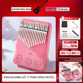 Đàn kalimba hồng giá rẻ PV0012 phím -Tặng quà 6 phụ kiện CÂY ĐÀN PIANO