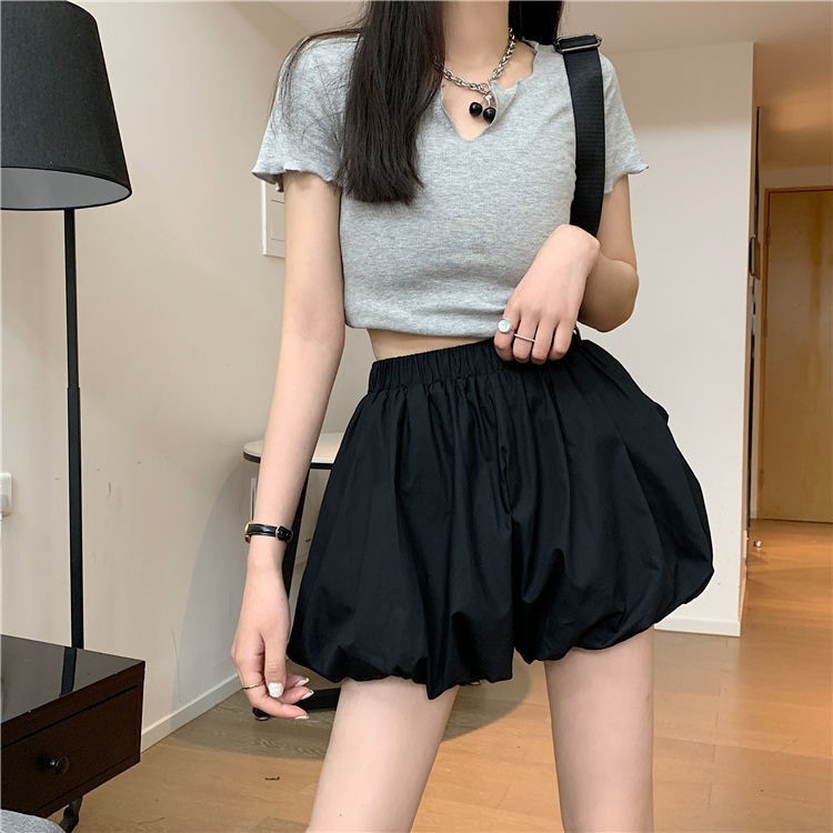 Quần Short Nữ Đùi BÍ NGÔ Bo Cạp Chun Lưng Thun Co Giãn Chất Gió Mềm Mại Lên Dáng Siêu Xinh MA269 | BigBuy360 - bigbuy360.vn