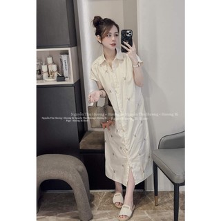 ĐẦM DÀI HOẠ TIẾT CON THỎ KÈM ÁO 2 DÂY LÓT TRONG THIẾT KẾ