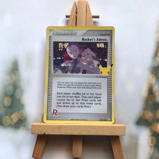 Thẻ hình Pokemon Rocket's Admin 86/109 - Lá bài lẻ Holo Rare 25th Celebrations tiếng Anh chính hãng