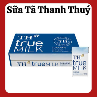  Thùng 48 Hộp Sữa Tươi Tiệt Trùng Th Truemilk Có Đường - 110ml 