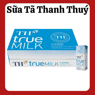  Thùng 48 Hộp Sữa Tươi Tiệt Trùng Th Truemilk Ít Đường - 180ml 