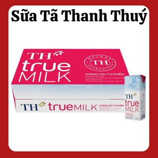 Thùng 48 Hộp Sữa Tươi Tiệt Trùng Th Truemilk Hương Dâu - 180ml