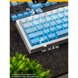 Tổng hợp Keycap xuyên led Side Print  Gradient nhựa pbt họa tiết doubleshot