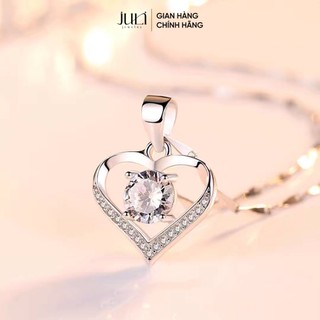 Vòng cổ / dây chuyền đính Kim Cương hiện đại mang phong cách Châu Âu - 100% Bạc Ý  | VC29 JULI