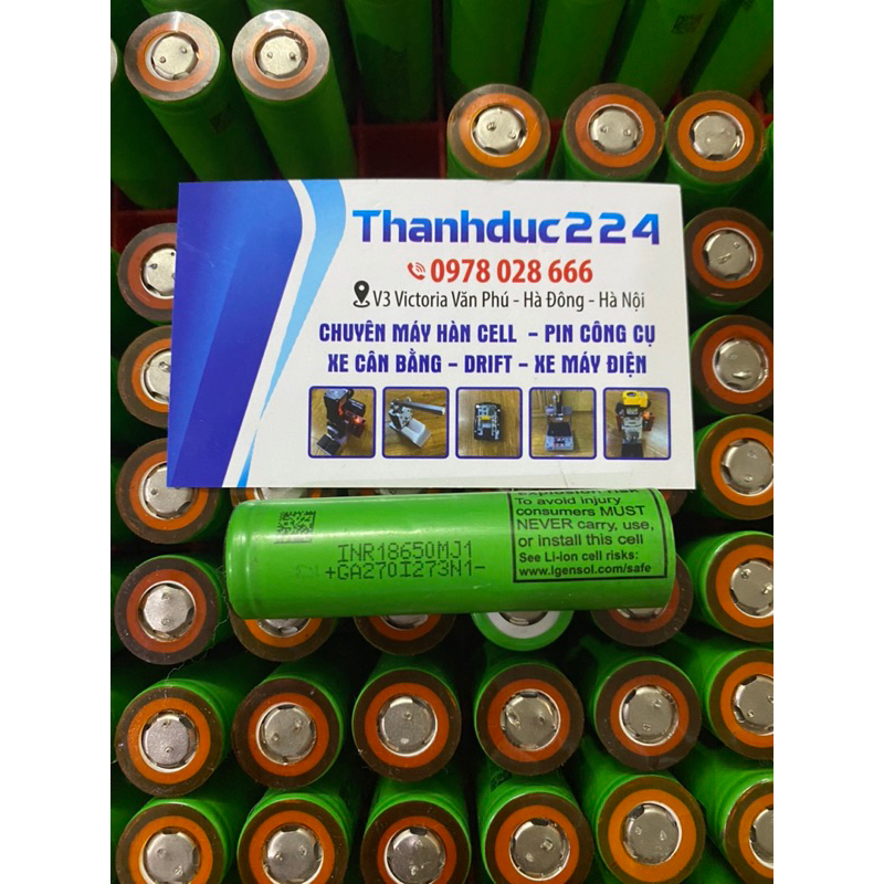 Pin LG 18650MJ1 dung lượng 3500mah xả 10A