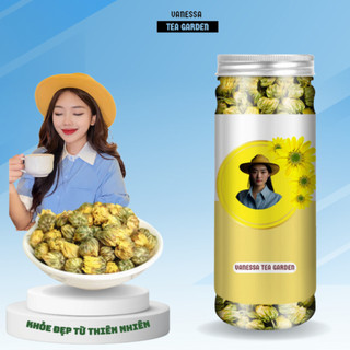 Trà hoa cúc sấy khô vanessa nguyên bông 50 gr cúc nụ kim cương thanh nhiệt, giải độc, mát gan,