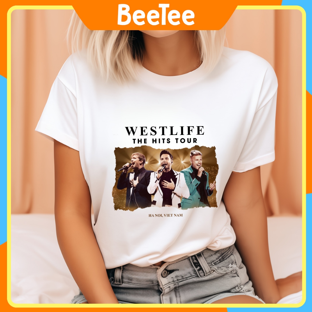 Áo thun Oversize in hình Ban nhạc Westlife The Hit Tour in Hà Nội 2024 290
