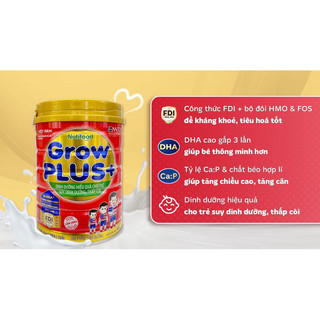 Sữa bột Nutifood GrowPlus đỏ 900gram
