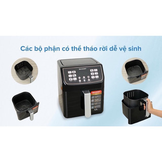 Nồi Chiên Không Dầu Sharp KF-AF55EV-BK 5.5L
