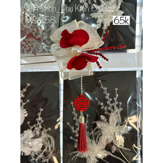 Trâm hoa đỏ trắng cho cô dâu