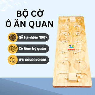 Đồ Chơi Gỗ,Bàn Chơi Cờ Ô Ăn Quan Cỡ Lớn Kèm Quân Cờ Gỗ Tự Nhiên,Trò Chơi Dân Gian