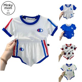  Bộ áo ngắn tay quần chip thun lạnh Minky Mom cho trẻ sơ sinh từ 4-17 kg TN-IN102 
