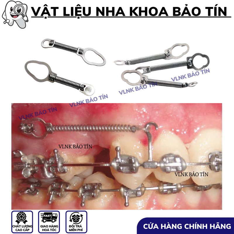 Lò xo kéo minivis chỉnh nha lò xo kéo minivis niềng răng lò xo đóng khoảng minivis