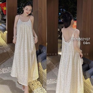 Đầm maxi 2 dây dáng suông 0705