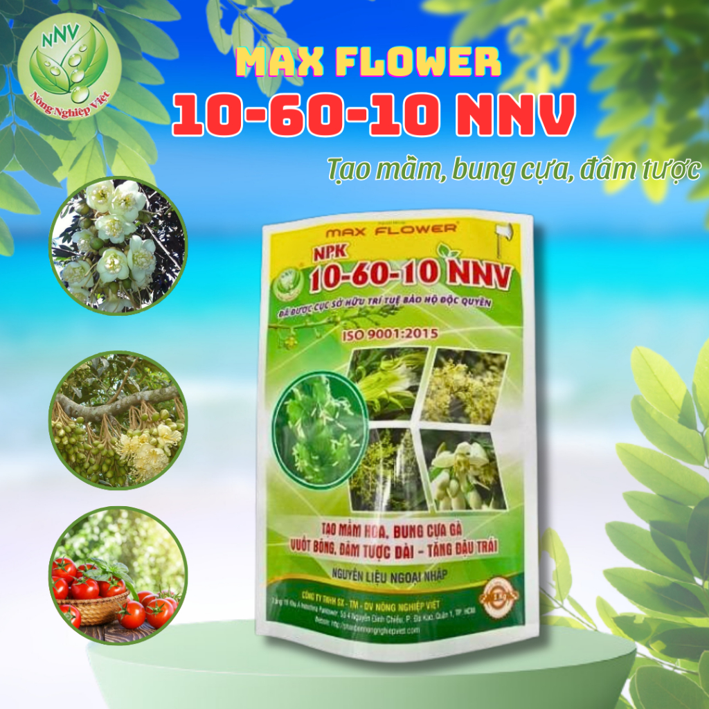 Phân bón Max Flower NPK 10 – 60 – 10 NNV