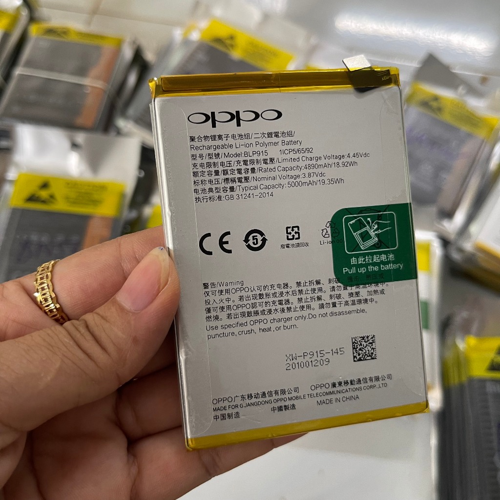 pin điện thoại oppo A17 zin mới mã BLP915