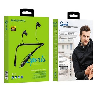 Tai nghe Bluetooth Borofone thể thao tai nghe đeo cổ không dây hỗ trợ thẻ nhớ pin trâu âm thanh bass đỉnh cao PRAMI013