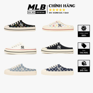 Giày Sneaker Mule Đạp Gót Nam Nữ chính hãng MLB Mule Playball Origin NY Hàn Quốc