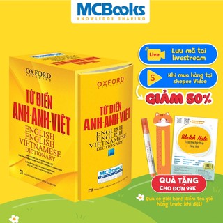 Sách - Từ Điển Anh Anh Việt Phiên Bản Bìa Cứng Màu Vàng - Giải Nghĩa Đầy Đủ Ví Dụ Phong Phú